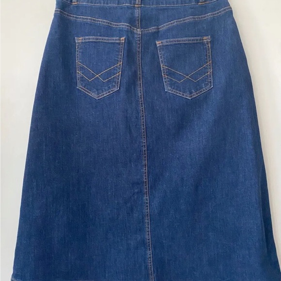 WULI:LUU by Gok Wan Denim A-Line Skirt Button Front Sizes: 10, 12 - Picture 3 of 4